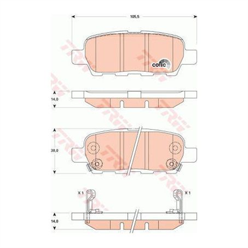 TRW Brake Pad Set