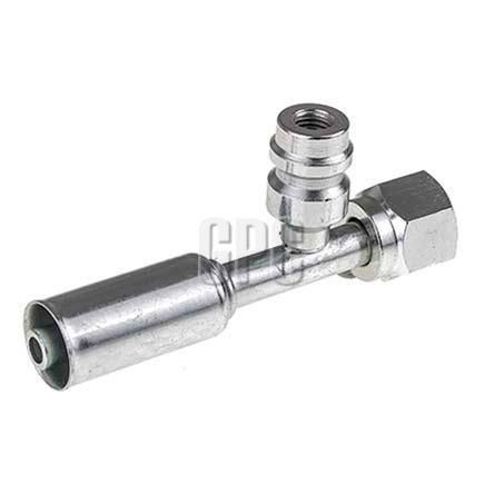 OEX Steel Fitting # 6 FOR - Reduced Beadlock #6 Straight With R134a Port