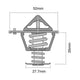 Tridon High Flow Thermostat 52mm - 89 Degrees C TT446-192