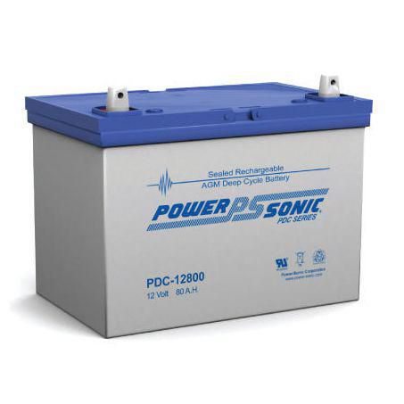 POWERSONIC AGM D/CYCLE 12V-80.4A/ PDC-12800