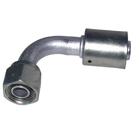 Atco Aluminium Fitting # 10 FOR - Beadlock Step Up #12 90° BLX1327