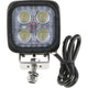 MAXITRAC Maxi Trac 4 LED Mini Work Light, Square, 12W, 1081 Lumens, 12/24 Volt MTWL4SQS5
