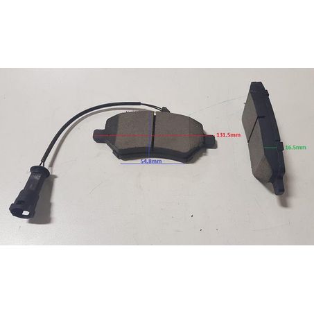 Royale Ceramic Ultra Brake Pad Set L:131.5 H:54.8 T:16.5 - BP1080