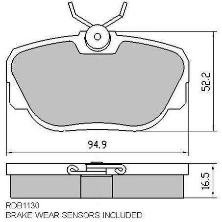 RDA PHANTOM CERAMIC BRAKE PAD SET BMW LAND ROVER RDC1130