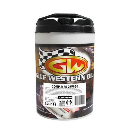 Gulf Western Comp-R 50 25W-50 Zinc-Enhanced Engine Oil - 20L 320011