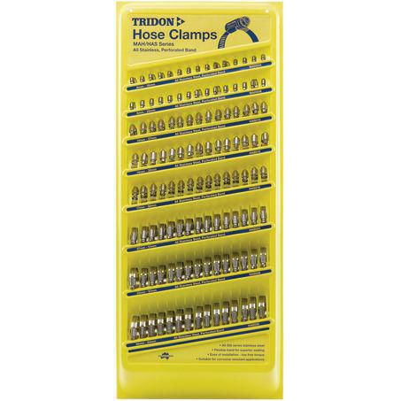 TRIDON MERCHANDISER 8 SIZES 150 CLAMPS