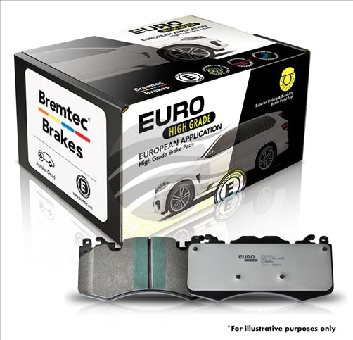 BREMTEC EURO-LINE HD BRAKE PADS SET PORSCHE CAYENNE 02- 17""+ 18"" BT1390ELH