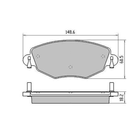 RDA GP MAX LOW METALLIC BRAKE PAD SET FORD MONDEO JAGUAR X-TYPE RDB1944