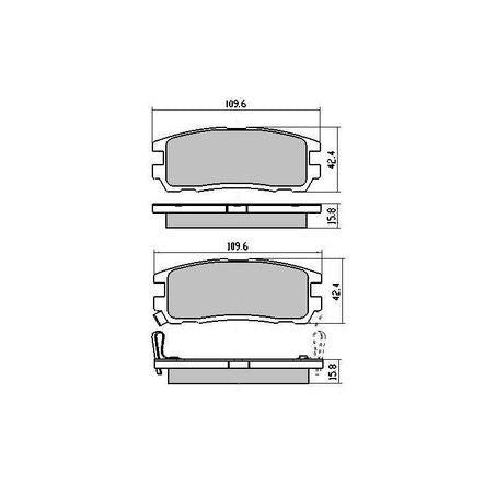 RDA PHANTOM CERAMIC BRAKE PAD SET GREAT WALL HOLDEN HONDA RDC1280