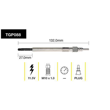 TRIDON GLOW PLUG 11.5V TGP088