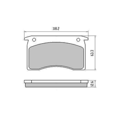 RDA GP MAX LOW METALLIC BRAKE PAD SET CHRYSLER VALIANT HOLDEN RDB1029