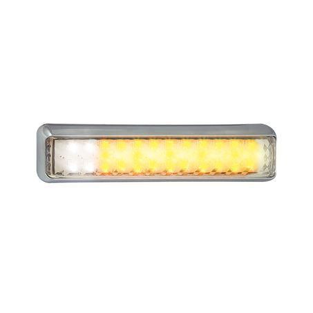 LED AUTO LAMPS 12V Front Direction Indicator With Front Position Lamp Chrome Bracket