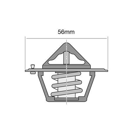 Tridon High Flow Thermostat 56mm - 84 Degrees C TT294-183