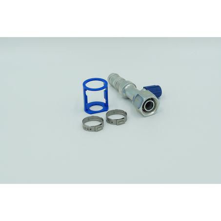 Burgaflex Steel Fitting # 10 FOR - Reduced Burgaclip Step Up #12 Straight With R134a Port SCX1307-3