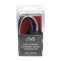 EDS 2-Channel Passive Line Output Converter | 80W Speaker to RCA with Remote Turn-On