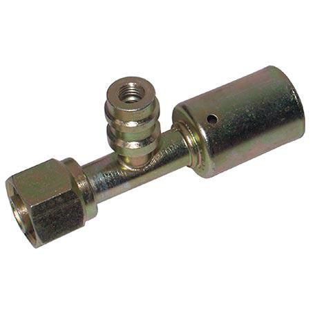 Atco Steel Fitting # 8 FOR - Beadlock #8 Straight With R134a Port SBX1302-3