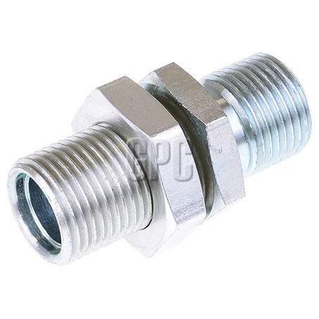 OEX Steel Fitting # 10 MIOR - Bulkhead #10 Straight
