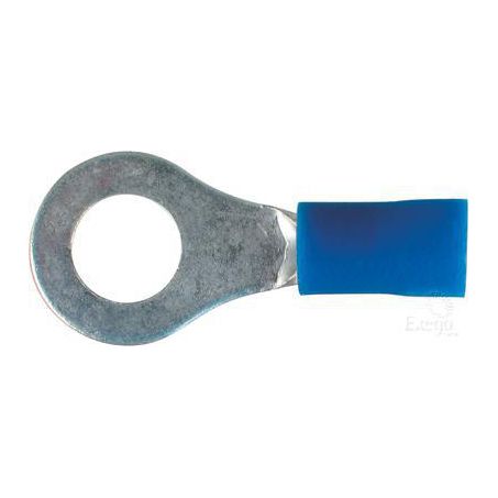 Narva Crimp Terminal Ring Blue Terminal Entry 8.4mm Vinyl 100 Pce