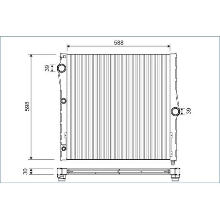 Valeo Radiator Aluminium Core Plastic Tank OE Quality 701121