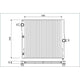 Valeo Radiator Aluminium Core Plastic Tank OE Quality 701121