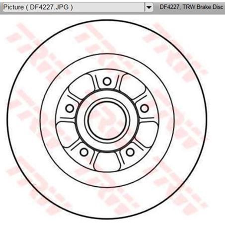 TRW Disc Brake Rotor 274mm x 9.5 Min