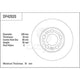 TRW Disc Brake Rotor 239mm 16 Min