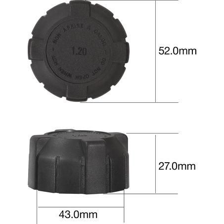 TRIDON RECOVERY RADIATOR CAP - (TRS35)