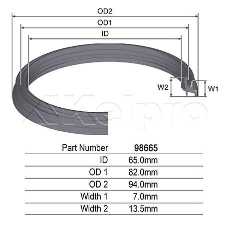 Kelpro Front Outer Axle Seal 98665