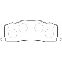 PROSELECT REAR BRAKE PADS - TOYOTA CAMRY MCV1 VCV1 CERAMIC 91-96