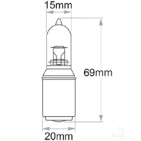 OEX M5 Globe 12V 25/25W Standard 1 Pce GLX14510