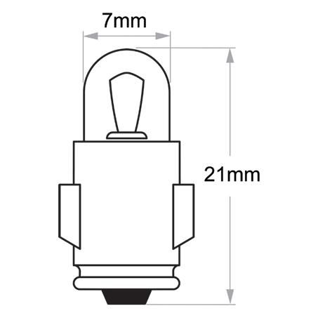 Narva Bayonet BA7s Globe 12V 2W 472811