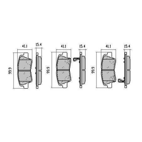 RDA PHANTOM CERAMIC BRAKE PAD SET HYUNDAI KIA NISSAN RDC2054