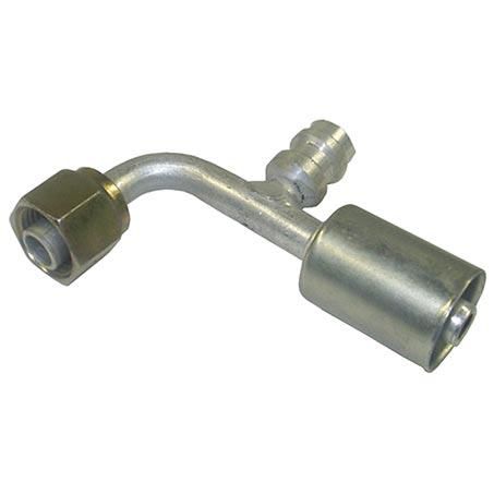Atco Aluminium Fitting # 8 FOR - Beadlock #8 90° With R134a Port BLX1322-3