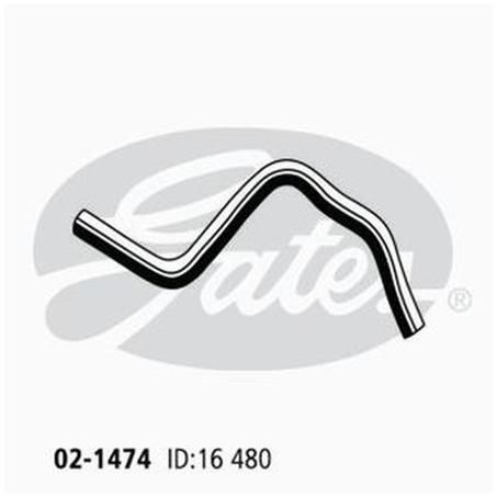 Gates Moulded Heater Hose 02-1474
