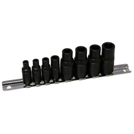 T & E TOOLS T&E Square Sockets For Taps 8pc T0800