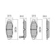 RDA PHANTOM CERAMIC BRAKE PAD SET SUBARU TOYOTA RDC1992