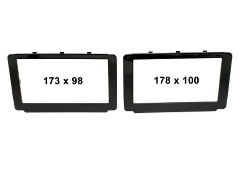 METRA 95-8238B GLOSS BLACK DOUBLE DIN DASH KIT | 2015-2018 SUITS TOYOTA HILUX (FRAMES)