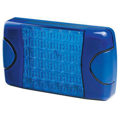 Hella DuraLED MultiFlash Strobe Signal Lamp Strobe Blue 933V Surface Mount 95903761
