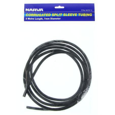 Narva CONVOLUTED SPLIT TUBING 7MM X 3M