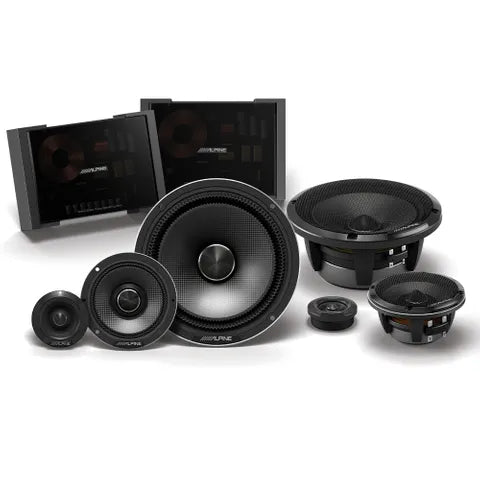 Alpine Status Series 6.5" 3-Way Component Speaker | 100W RMS Slim Fit