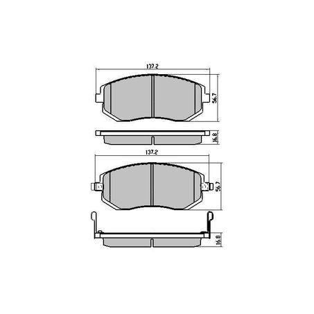 RDA PHANTOM CERAMIC BRAKE PAD SET SUBARU TOYOTA RDC1491