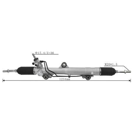 SAS AUTO PARTS SAS Steering Rack Assembly SR2008