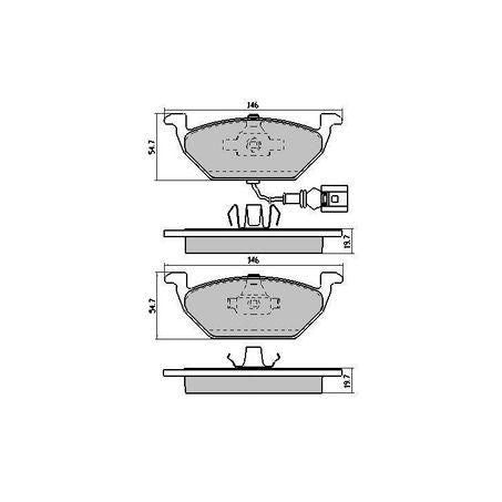 RDA PHANTOM CERAMIC BRAKE PAD SET AUDI SKODA VOLKSWAGEN RDC1405