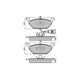 RDA PHANTOM CERAMIC BRAKE PAD SET AUDI SKODA VOLKSWAGEN RDC1405