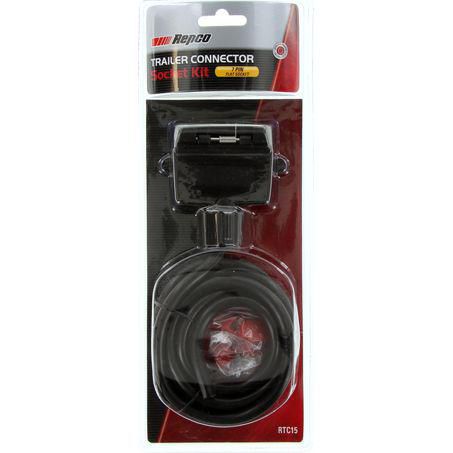 REPCO Trailer Socket Kit 7 Pin Flat