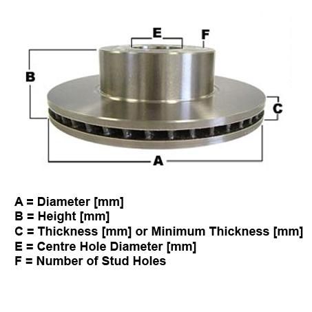 RDA Brakes Standard Disc Brake Rotor Vented 302mm RDA150