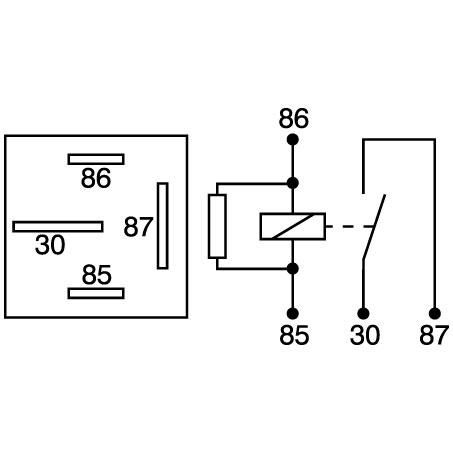 OEX Mini Relay 24V Normally Open 50A - Resistor Protected