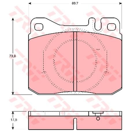 TRW Brake Pad Set (DB243)