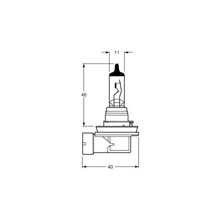 Hella H11 Headlight Bulb 12V Pgj192 55W CG1255