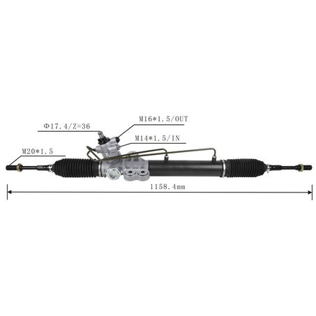 SAS AUTO PARTS STEERING R  P ASSY URVAN E25 0112 SR1005
